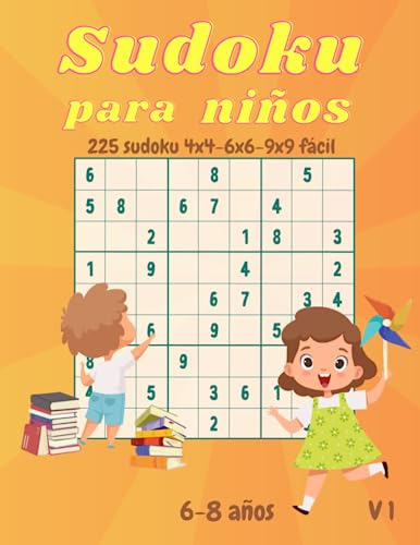 Sudoku Para Niños De 6 A 8 Años: 225 Level Simple Games 4x4-