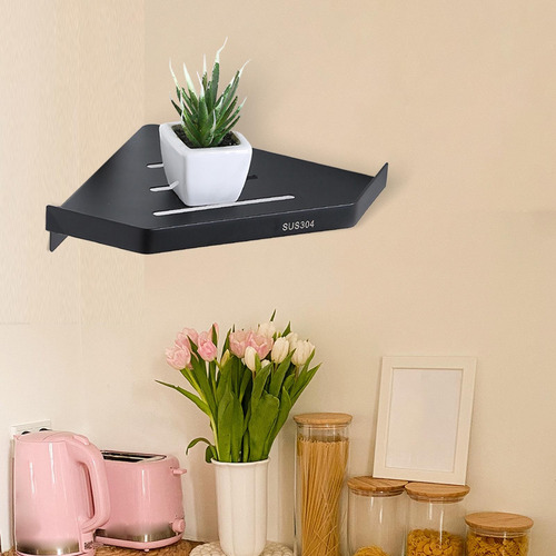 Estante Triangular Para Cesta De Ducha De Esquina, Soporte