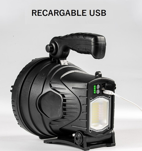 Imagen 7 de 9 de Foco Faro Linterna Mulita+ Agarre+ Soporte+ Powerbank 1800lm