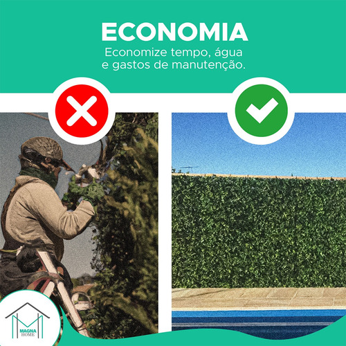 Kit 15 Placas Jardim Vertical Artificial Eucalipto 60x40cm