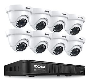 Zosi 4 Pack 2mp 1080p Hd-tvi Cctv Cámara De Domo Para Xwy3c