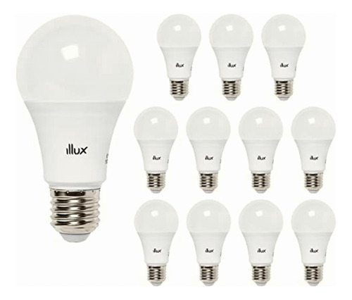 Illux De México Focos Led, Pack De 12 Pz, Luz Cálida