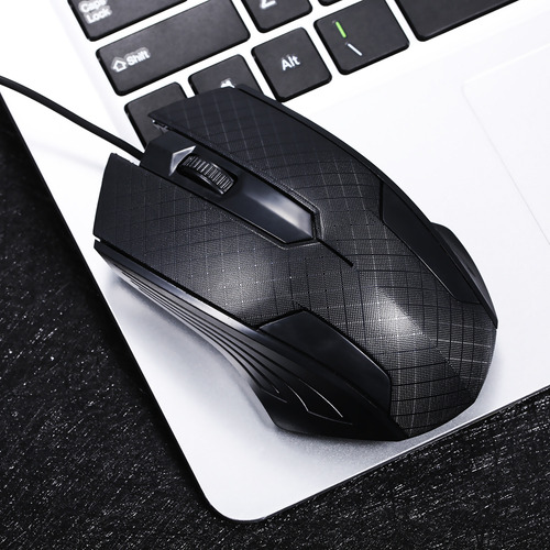 Mouse Óptico Usb Com Fio, 3 Botões, Cabo De 1,1 M, Windows/o