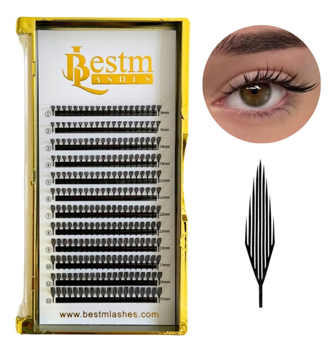 Extensión De Pestañas Estilo Anime Easy Fans Tipo Pluma