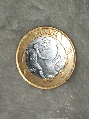 Moneda De Brasil , 1 Real Rio Juegos Olímpicos 2016
