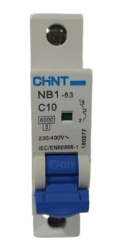 Breaker Termomagnetico Chint 1x10a 09610