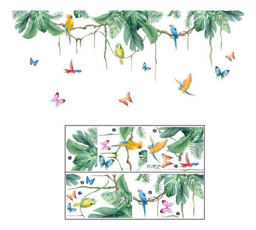 Fondo De Pared De Salón, Dormitorio Y Pájaros, For Pegar En