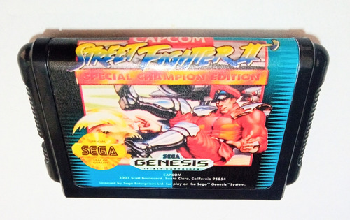 Cartucho Juego Street Fighter 2 Sega Genesis 16 Bits