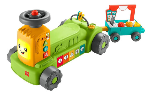 Fisher-price Juguete Para Bebés Tractor Aprendizaje 4 En 1 Color Verde