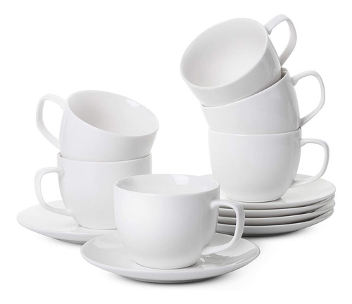 Tazas De Te Btat C/ Plato Set De 6 De 237ml