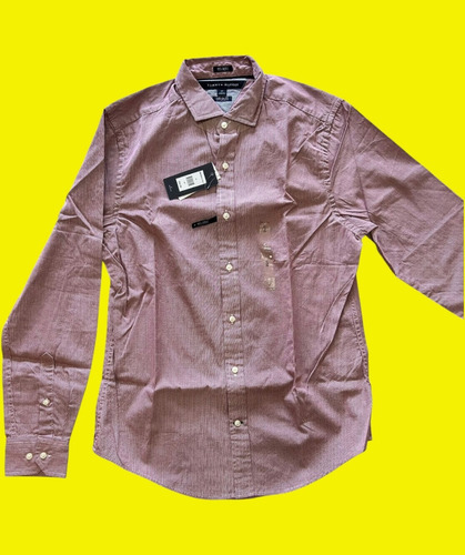 Camisa Tommy Hilfiger Color Rojo Manga Larga Talla S