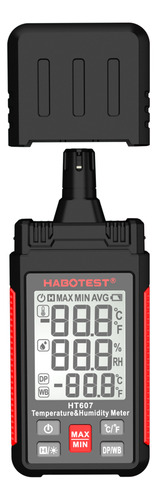 Higrómetro Digital Portátil Habotest Ht607, Temperatura Y