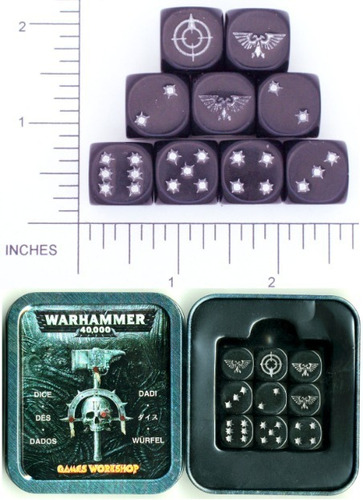 Juego De Dados Warhammer 40k Para Coleccionistas 