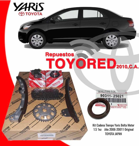 Kit Cadena De Tiempo Para Toyota Yaris Belta 1.5 Original