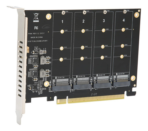 070 Adaptador Tarjeta M.2 Portatil 4 Puerto Nvme Ssd Pcie M