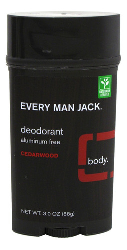 Every Man Jack Desodorante Madera De Cedro De 3 Onzas (paque