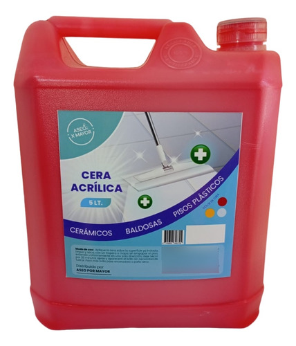 Cera Acrílica Roja 5 Lt Brillón