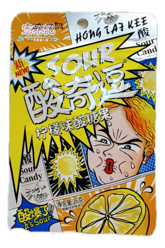 4 Balas Sour Super Azeda Sabores Importado Asia