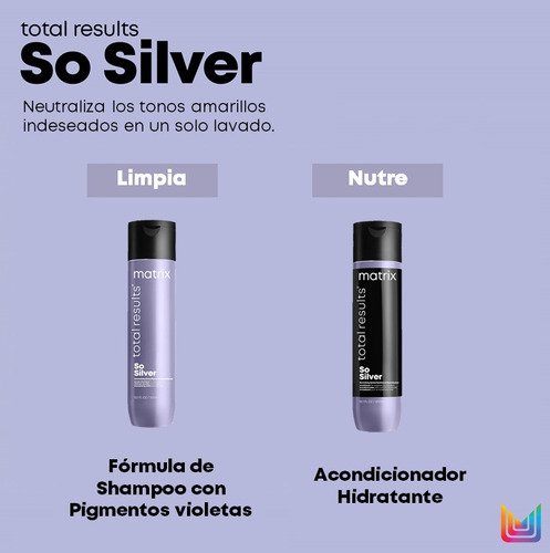 Imagen 4 de 5 de Acondicionador So Silver 300 Ml Total Results Matrix