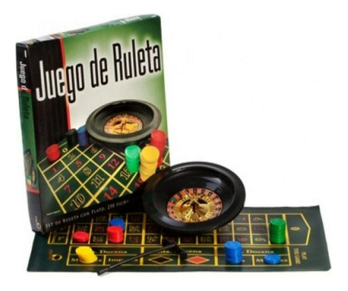 Juego De Ruleta Con 250 Fichas Y Paño Bisonte Adventurama