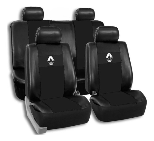 Juego Completo Funda Cubre Asiento Kangoo 1/3-2/3 Cuerina