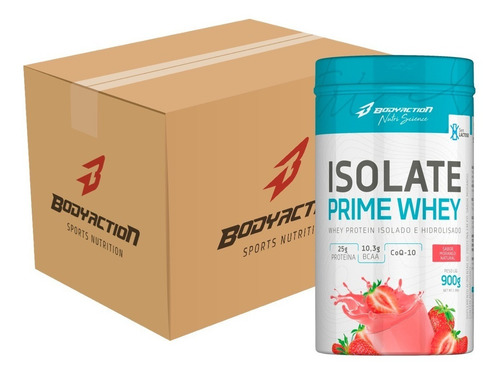 6x Isolate Prime Whey 900g Iso Hidro Coq10 Stevia Bodyaction