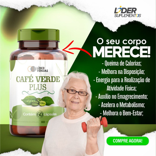 Kit Green Coffee Plus de 60 cápsulas con 6 botes