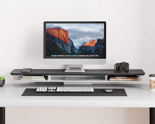Soporte Para Monitor Doble, Soporte Acrílico Para Computador