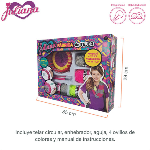 Juliana Fabrica De Tejer Con Accesorios Cod Jul106