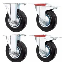 Comprar Pack 4 Ruedas De 8 Pulgadas 2 Fijas Y 2 Giratorias Con Freno