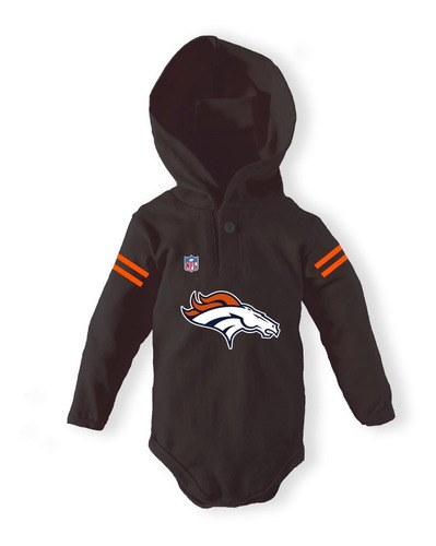 Pañalero Bebe Capucha Personalizado Broncos De Denver Nfl  