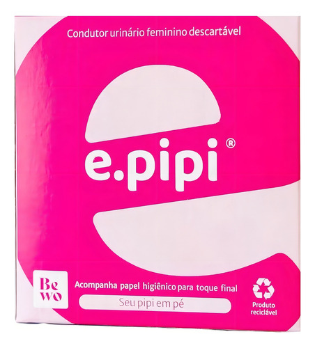Urinol Feminino Descartável Epipi Xixi Em Pé - Kit 10 Unid