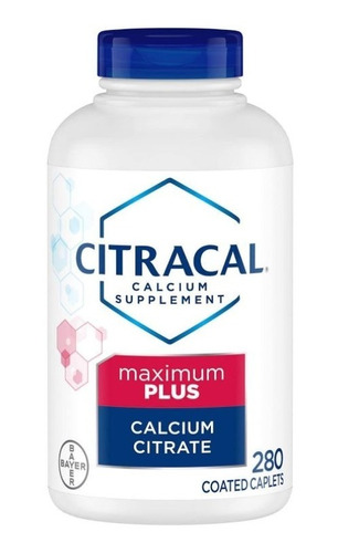 Citracal Calcio + Vitamina D3 Maximum Plus 280 Tabs Bayer 