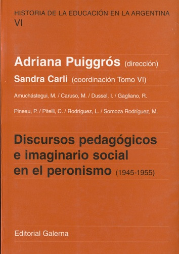 Historia De La Educacion Argentina Vi - Adriana Puiggrós (di