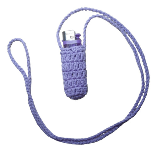 Cartera Porta Encendedor Tejido Crochet. Mini Bag. 