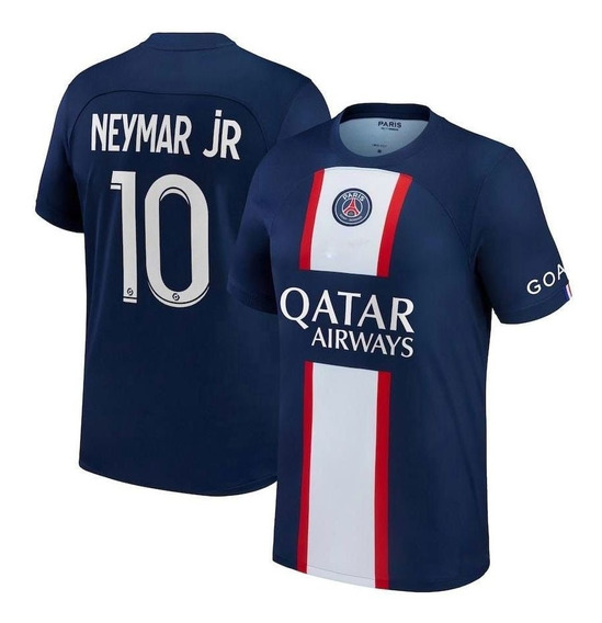 Equipación de fútbol para niños diseño del Paris #7 Mbappe-Neymar 2020-2021 visitante 2021 