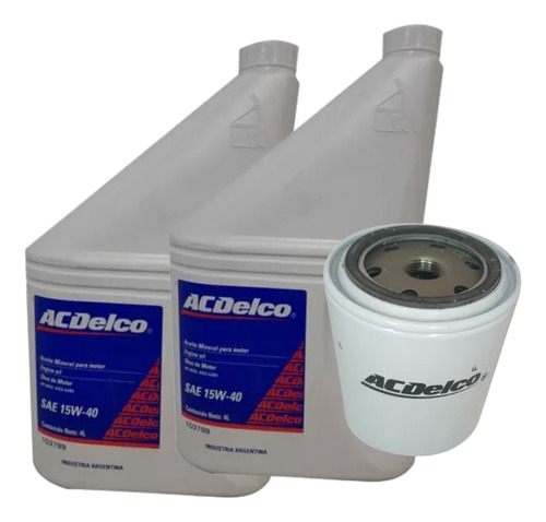Kit Filtro + Aceite Mineral 15w40 Ranger 2.5/2.8 Maxion  Acd