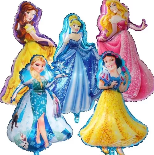 Set De Globos Princesas Disney 5 Unidades