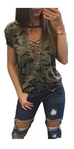 Blusa Camuflaje Militar Dama