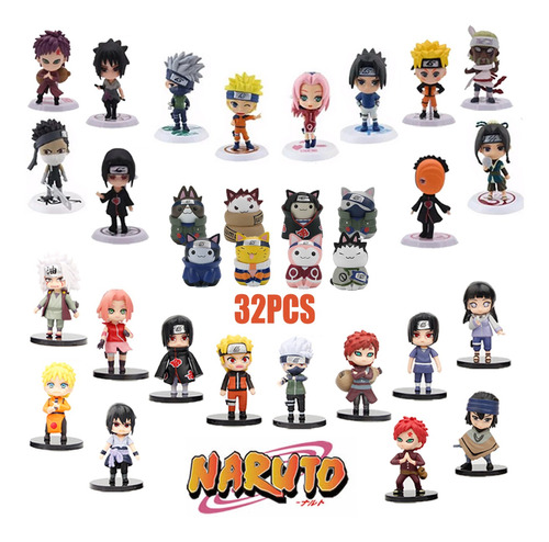 Juego De 32 Piezas Naruto Shippuden Anime Action Figure Mode