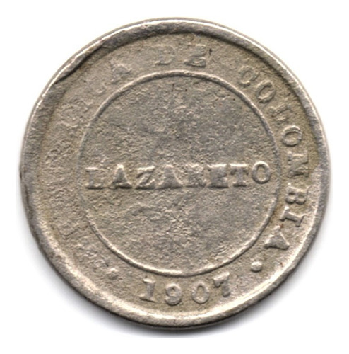 1 Peso 1907 Lazareto