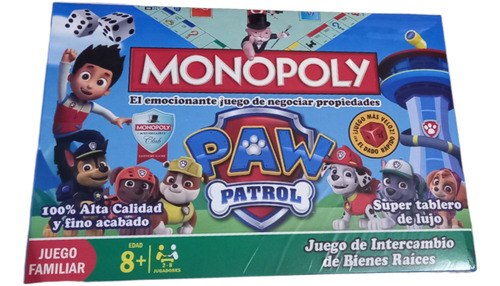 Juegos De Mesa Monopolio Paw Patrol