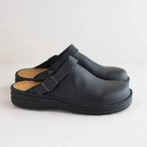 Pantuflas Cuero Pu Flexible Confortable Moda Casual Hombre