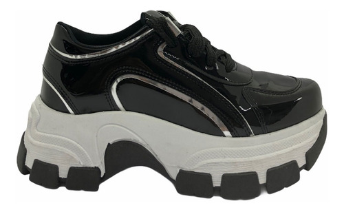 Imagen 2 de 5 de Zapatos Zapatillas Sneakers Urbana Mujer Plataforma Moda 500