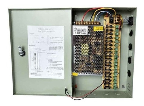 Fuente De Poder Centralizada 18 Canales 12v 20amp Cctv 