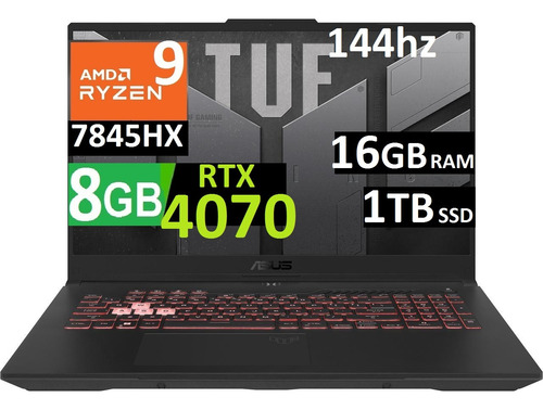 Asus Tuf A15 F15 Ryzen 9-7940hs 16gb, 1tb Ssd - Rtx4070 8gb