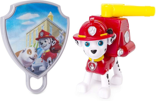 Paw Patrol Figura Placa Animada Gancho Motorizado Marshall