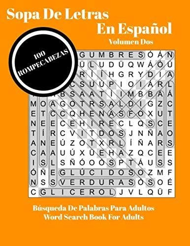 Libro : Sopa De Letras En Español Volumen Dos Libro De...