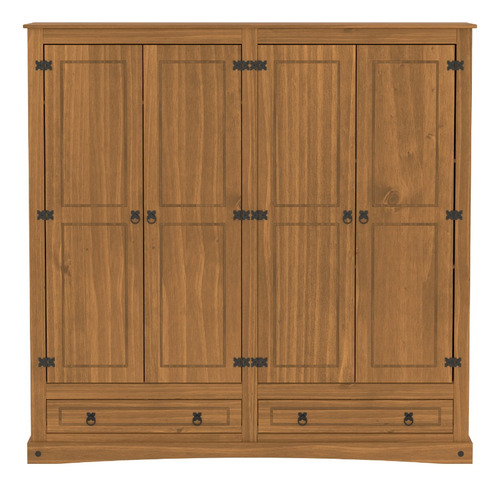 Ropero 4 Puertas Madera Dormitorio Placard Lcm