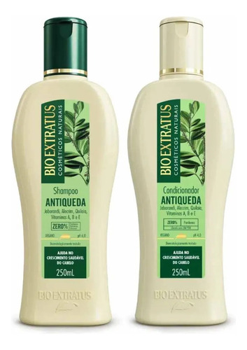 Kit Shampoo E Condicionador Jaborandi 250ml Bio Extratus